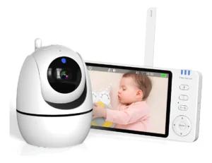 Babá Eletrônica Câmera 5'' Tela sem Fio Visão Noturna LCD