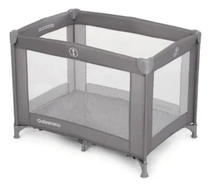 Berço Portátil Basic Cinza Galzerano Chiqueiro Cercado Bebê
