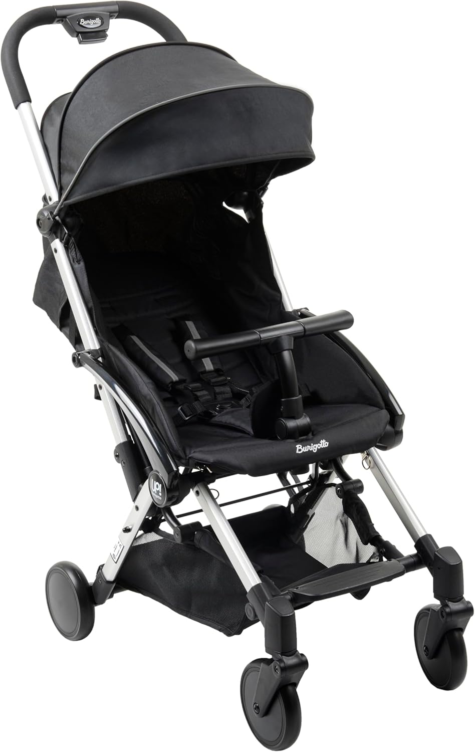 Carrinho De Passeio Reclinável Compacto Cinza Up Burigotto