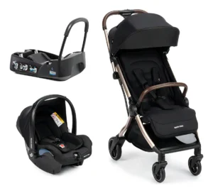Travel System Eva3 + Bbc Citi2 Trio 0 A 15 Kg Maxi-cosi Chassi Essential Black Champagne Preto